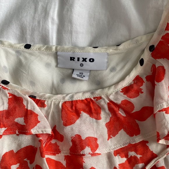 RIXO x Target | Polka Dot Sleeveless Ruffle Slip Dress | Size XS - Picture 4 of 4